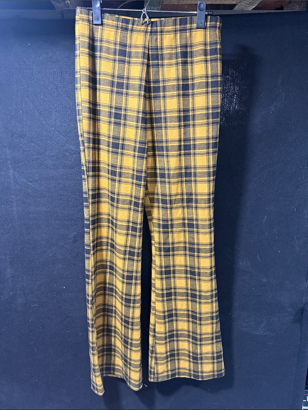 Forever 21 Yellow Plaid Wide Leg Pants – Size Medium